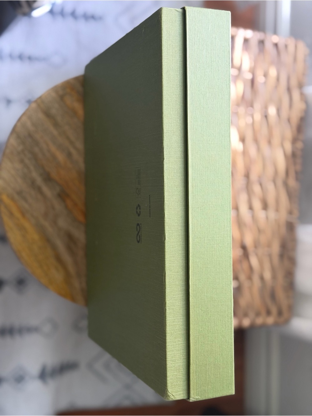 Authentic LilySilk Sage Green Gift Box with Ribbon - Empty - Picture 3 of 6